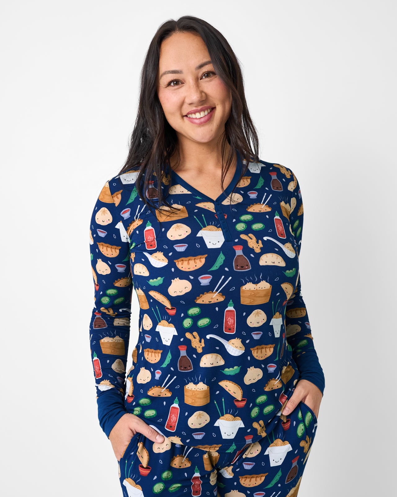 Bao Buddies Women's Long Sleeve Pajama Top