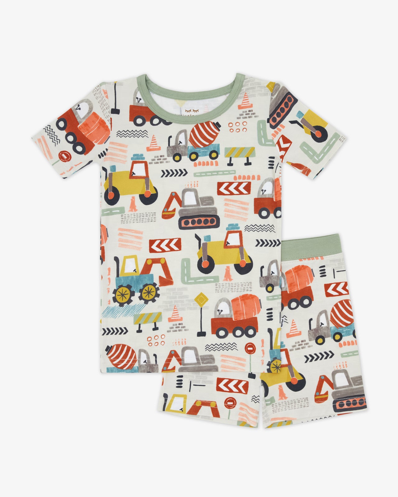 Mini Builders Two-Piece Short Sleeve & Shorts Pajama Set - Image 5