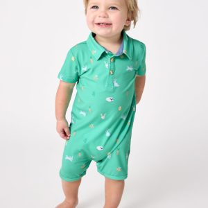 Bunny Burrow Polo Shorty Romper