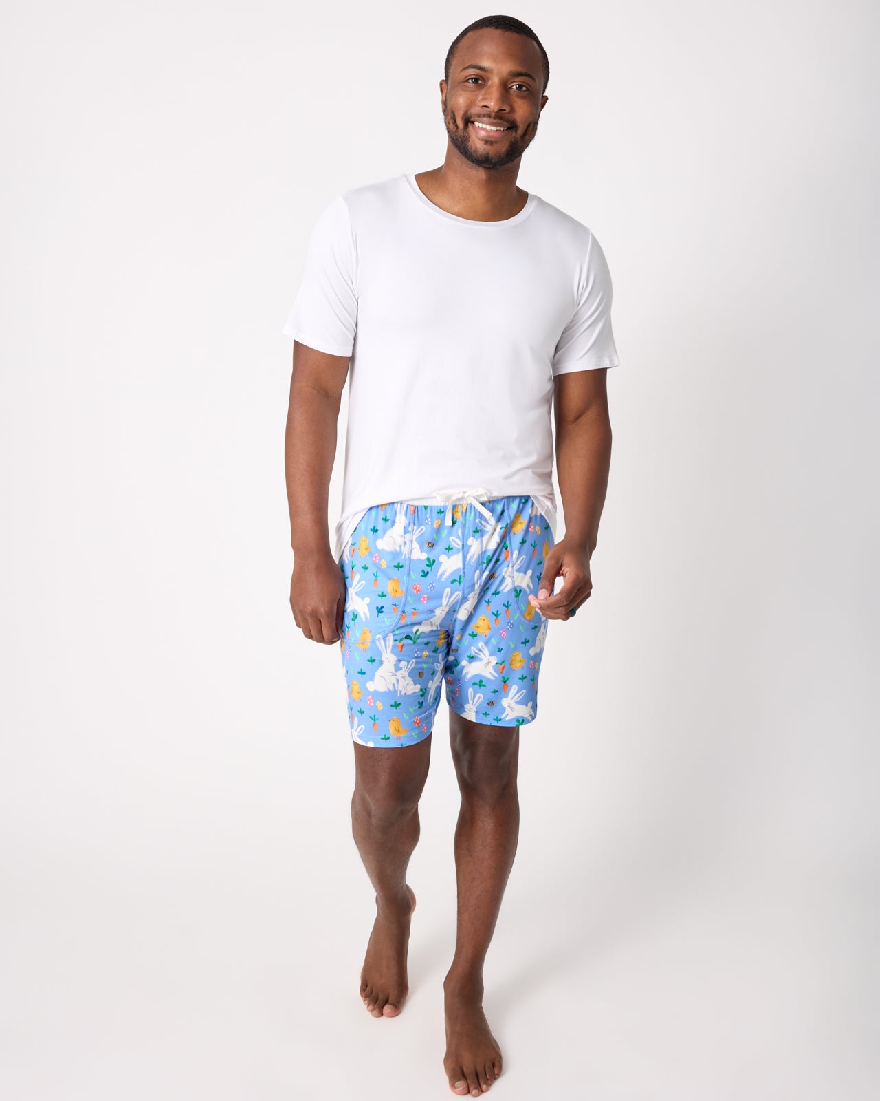 Bunny Patch Men's Pajama Shorts - Image 2