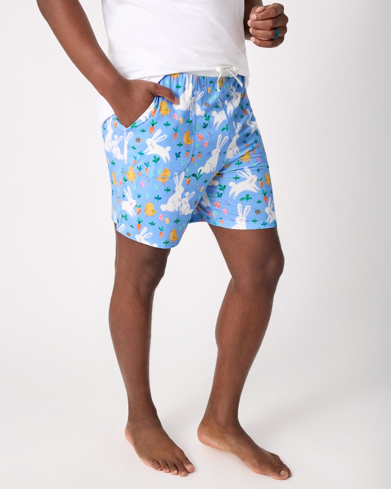 Bunny Patch Men's Pajama Shorts - Image 3