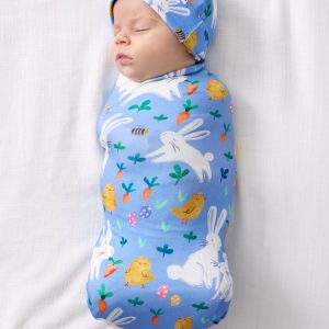 Bunny Patch Swaddle & Hat Set