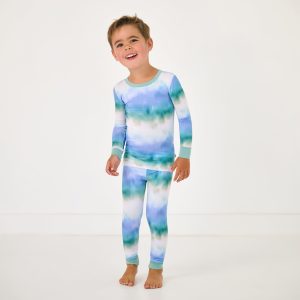 Blue Cosmic Mist Two-Piece Pajama Set