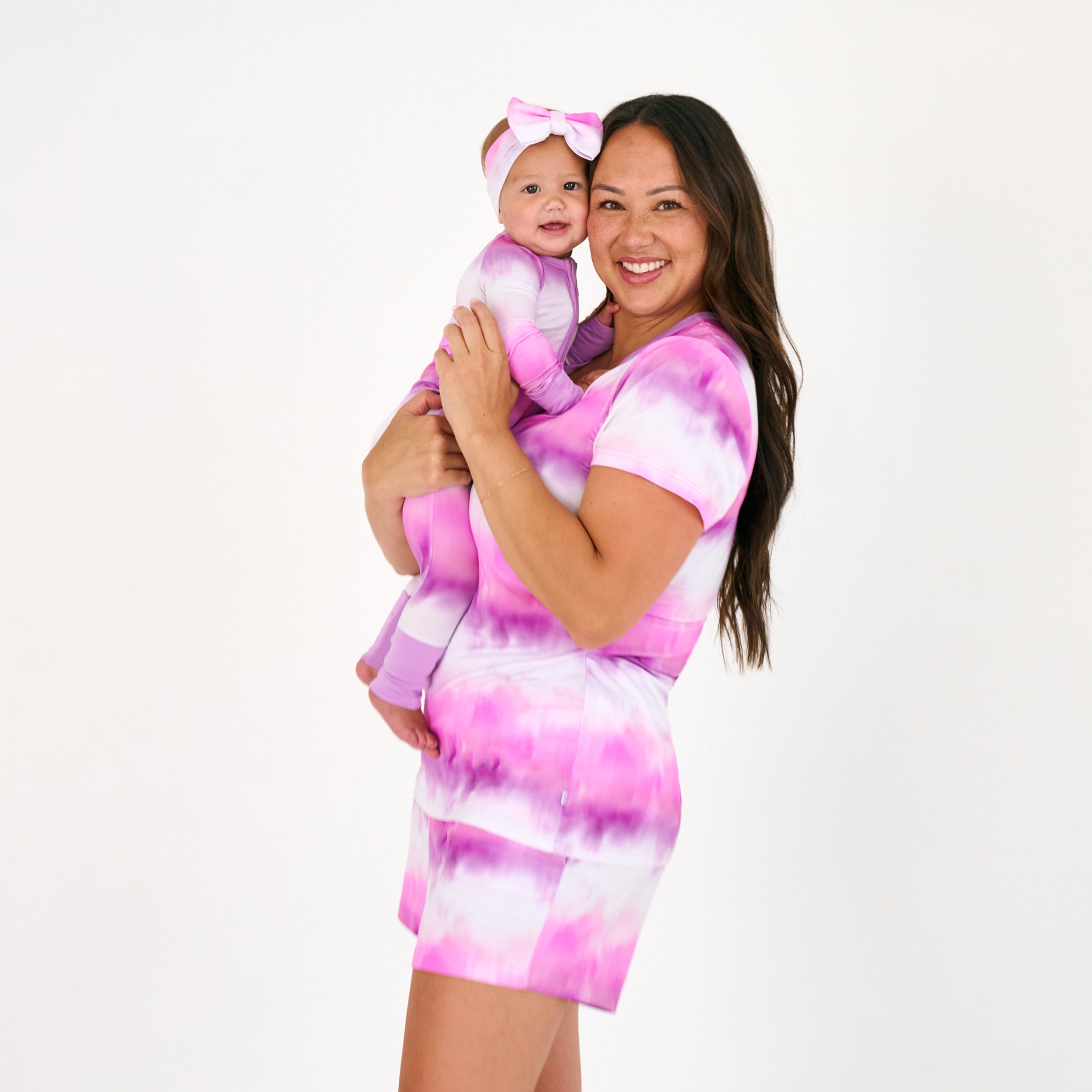 Pink Cosmic Mist Women's Short Sleeve Pajama Top - Image 3