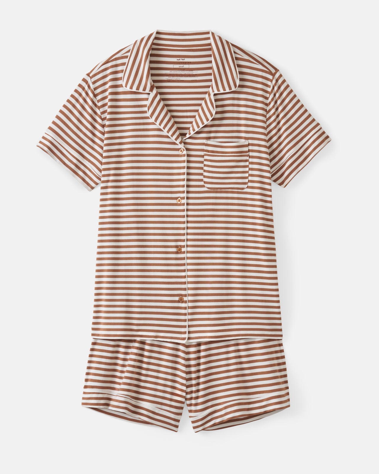 Chestnut Brown Stripe Women's Pajama Set - Image 6