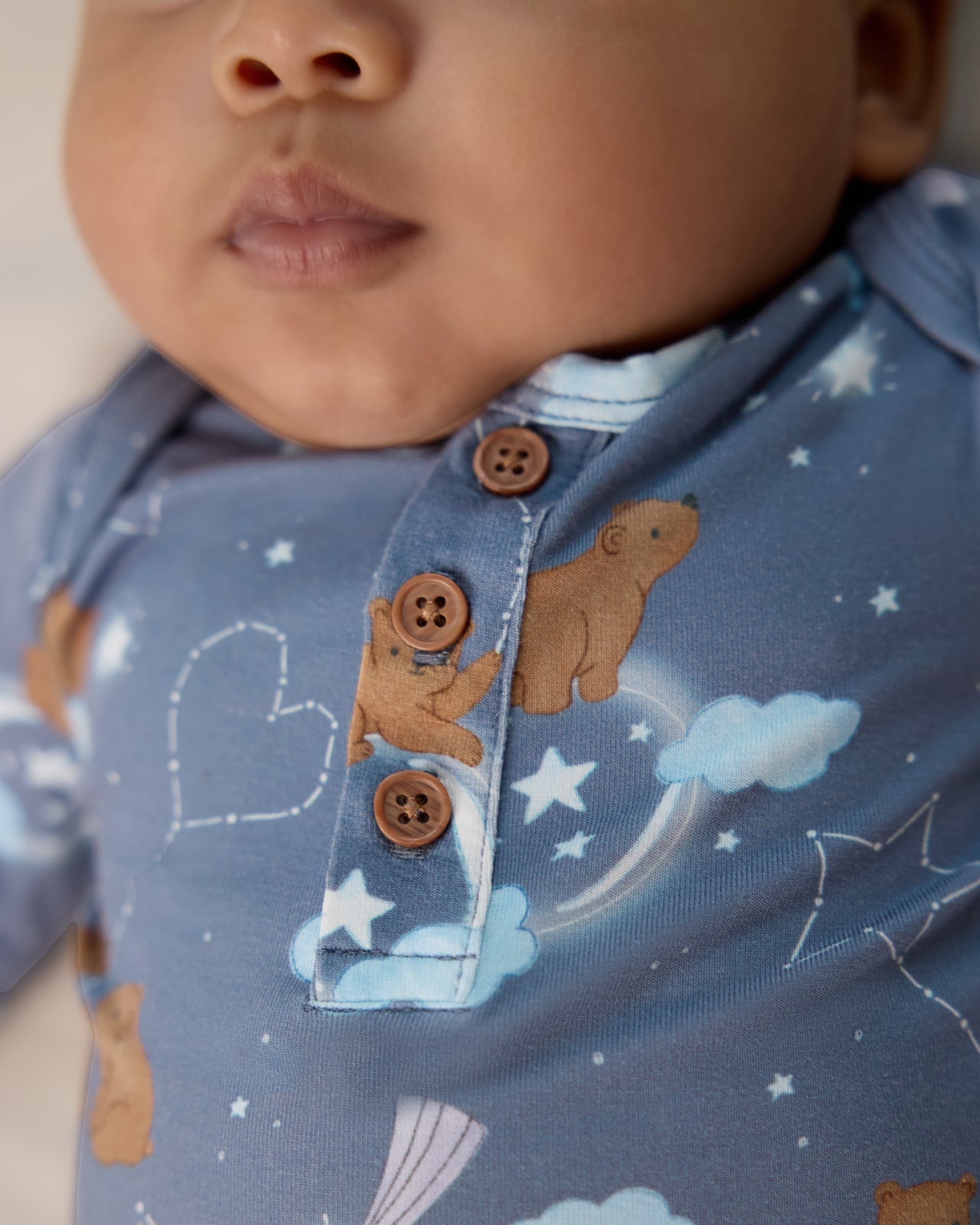 Constellation Cubs Henley Bodysuit - Image 4