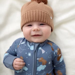 Chestnut Brown Sweater Beanie Hat