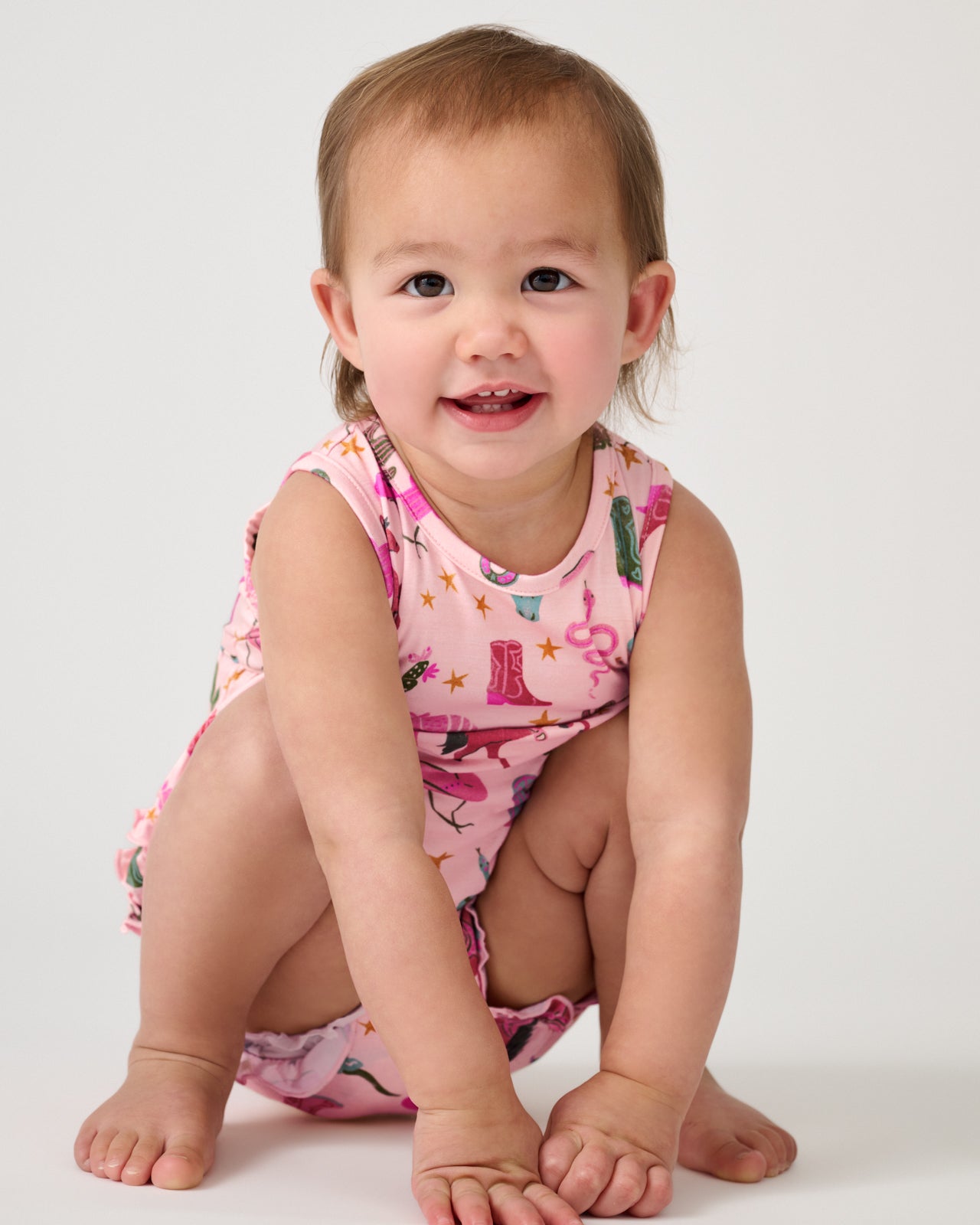 Pink Rancher Roundup Bubble Romper - Image 4