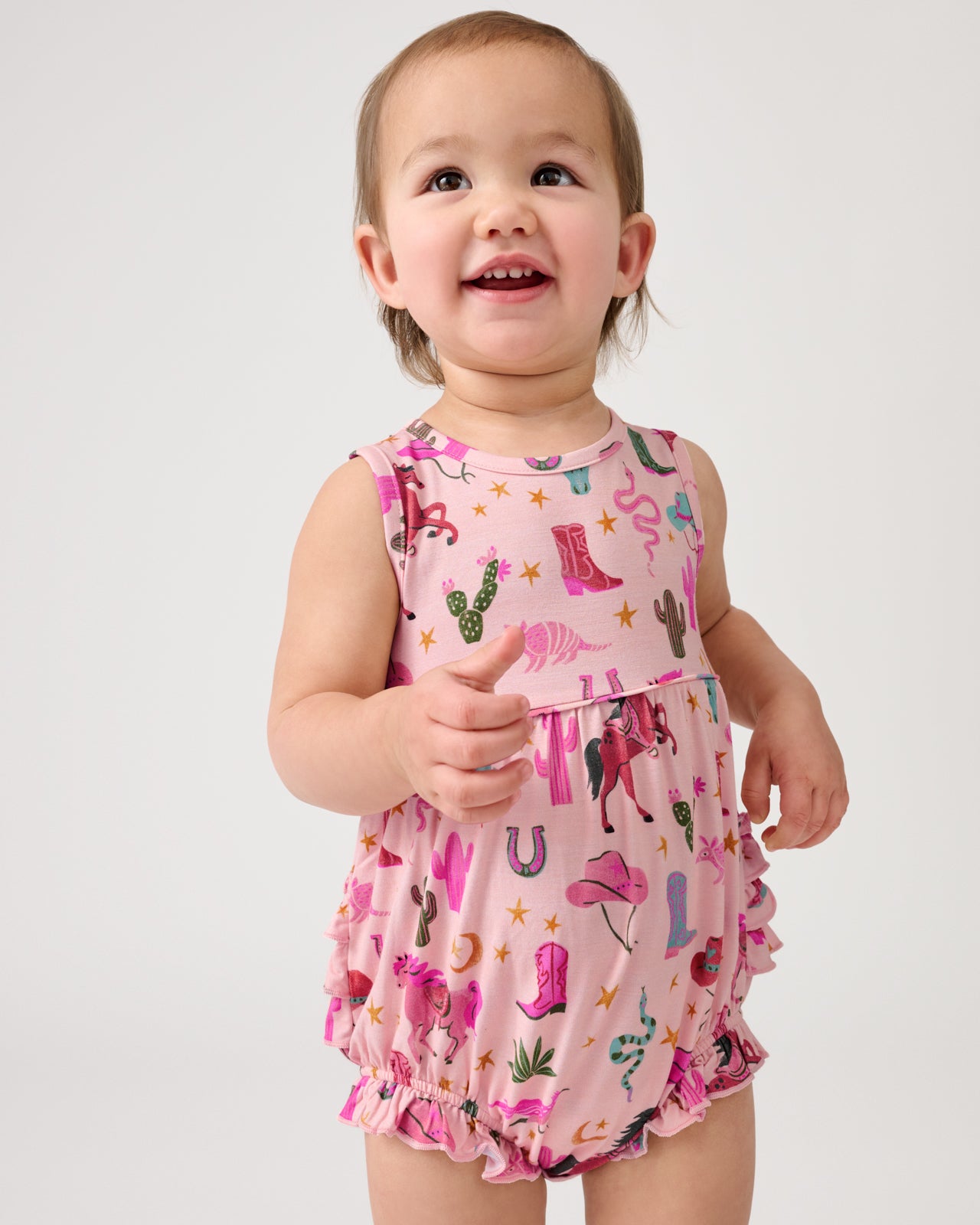 Pink Rancher Roundup Bubble Romper