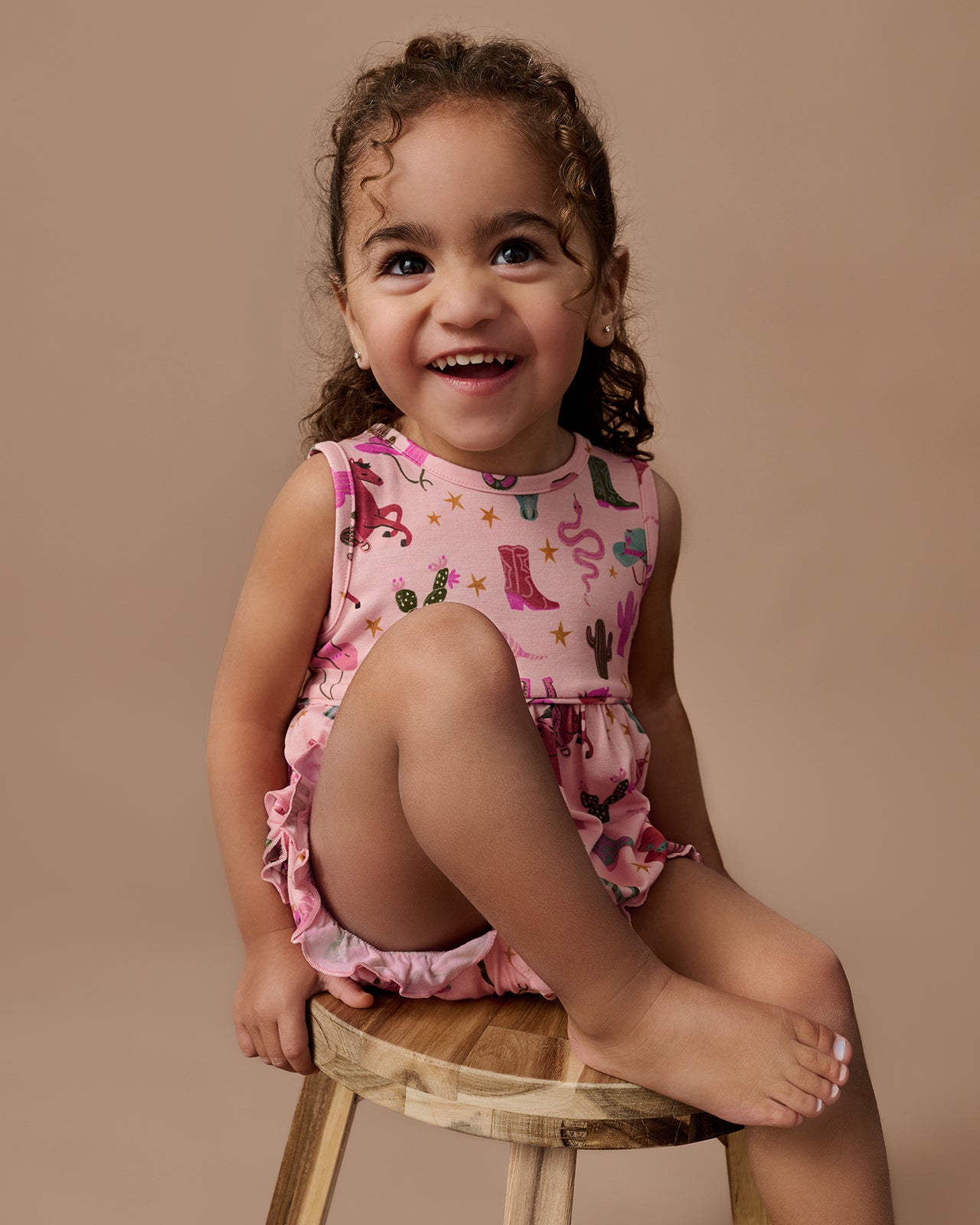 Pink Rancher Roundup Bubble Romper - Image 3