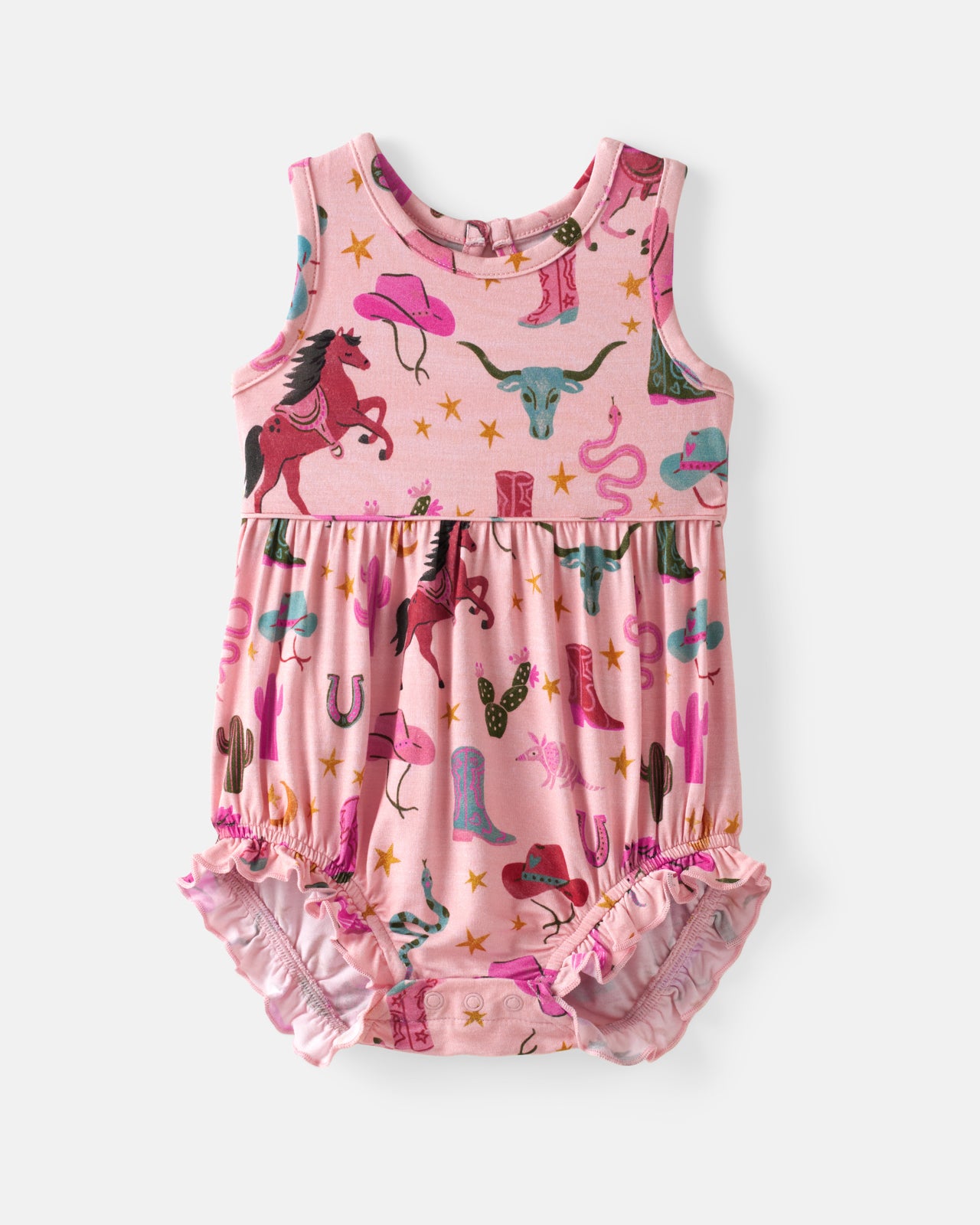 Pink Rancher Roundup Bubble Romper - Image 6