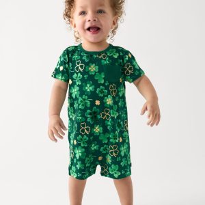 Clover Cuties Pocket Shorty Romper