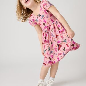 Pink Rancher Roundup Skater Dress