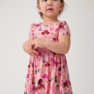 Pink Rancher Roundup Skater Dress with Bodysuit