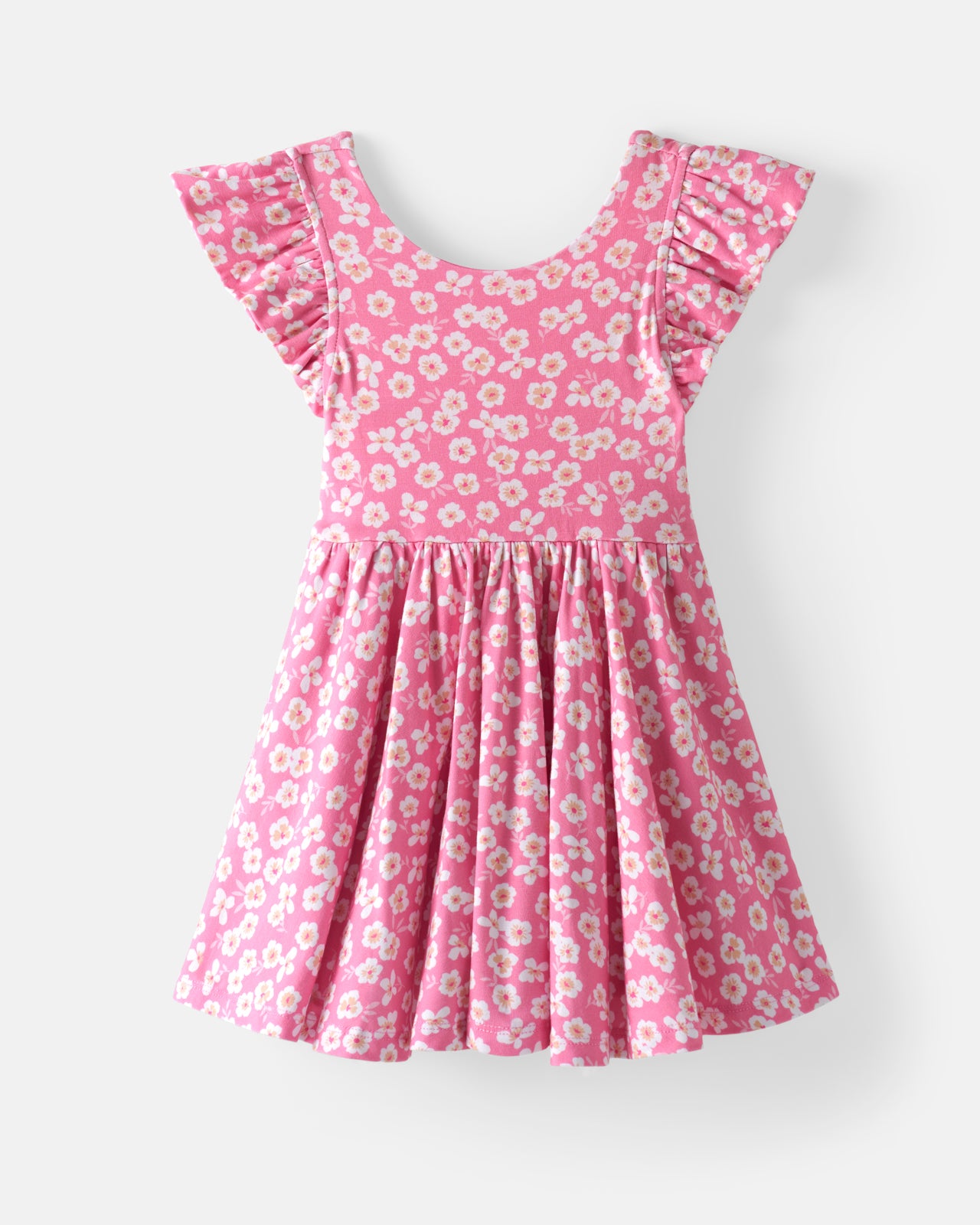 Sweet Pink Petals Flutter Twirl Dress - Image 7