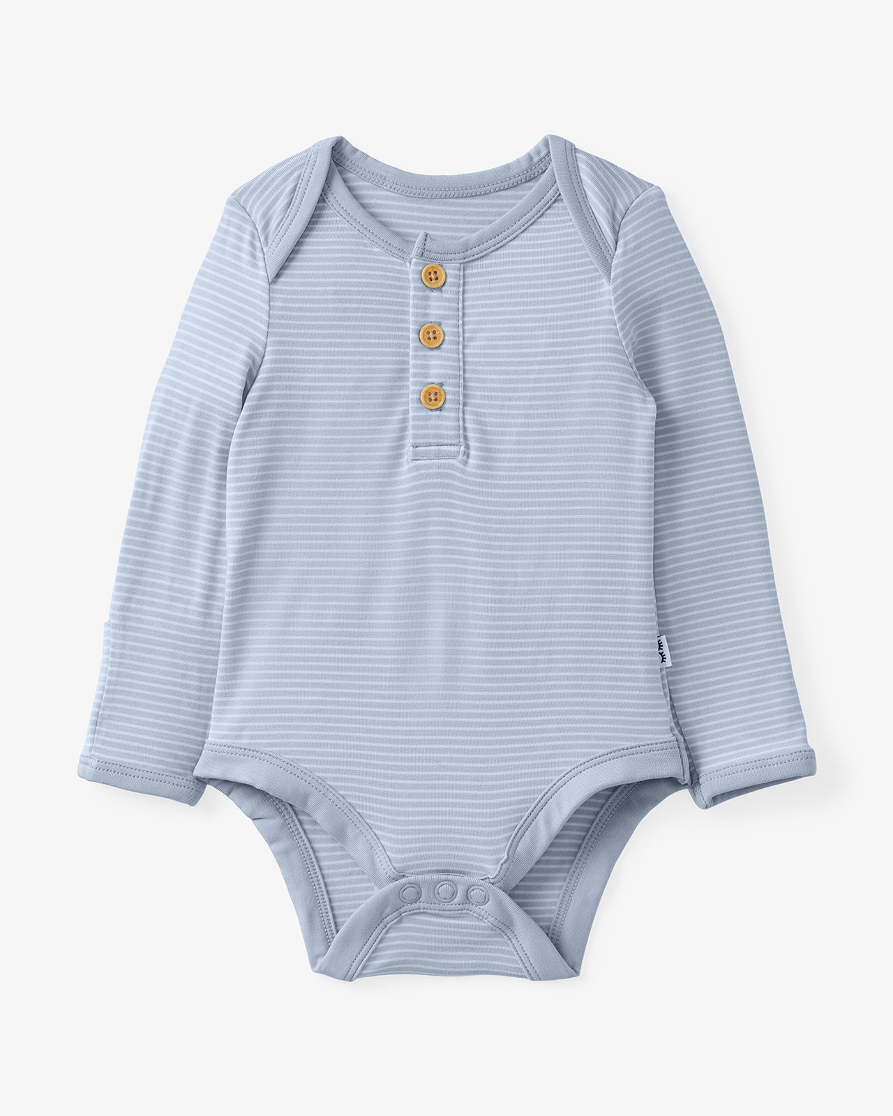 Light Fog Stripe Henley Bodysuit - Image 7