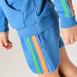 Major Blue Side Stripe Shorts