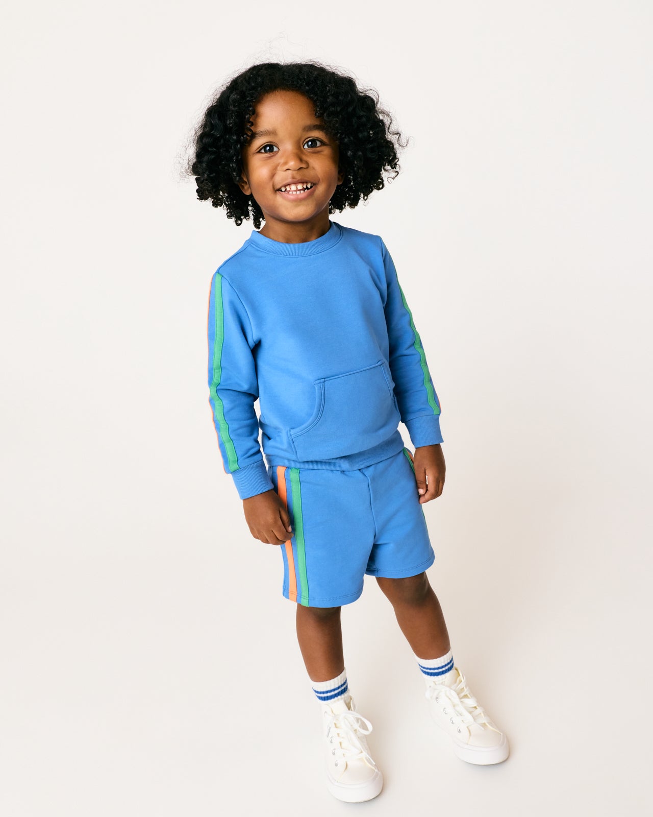 Major Blue Pocket Crewneck