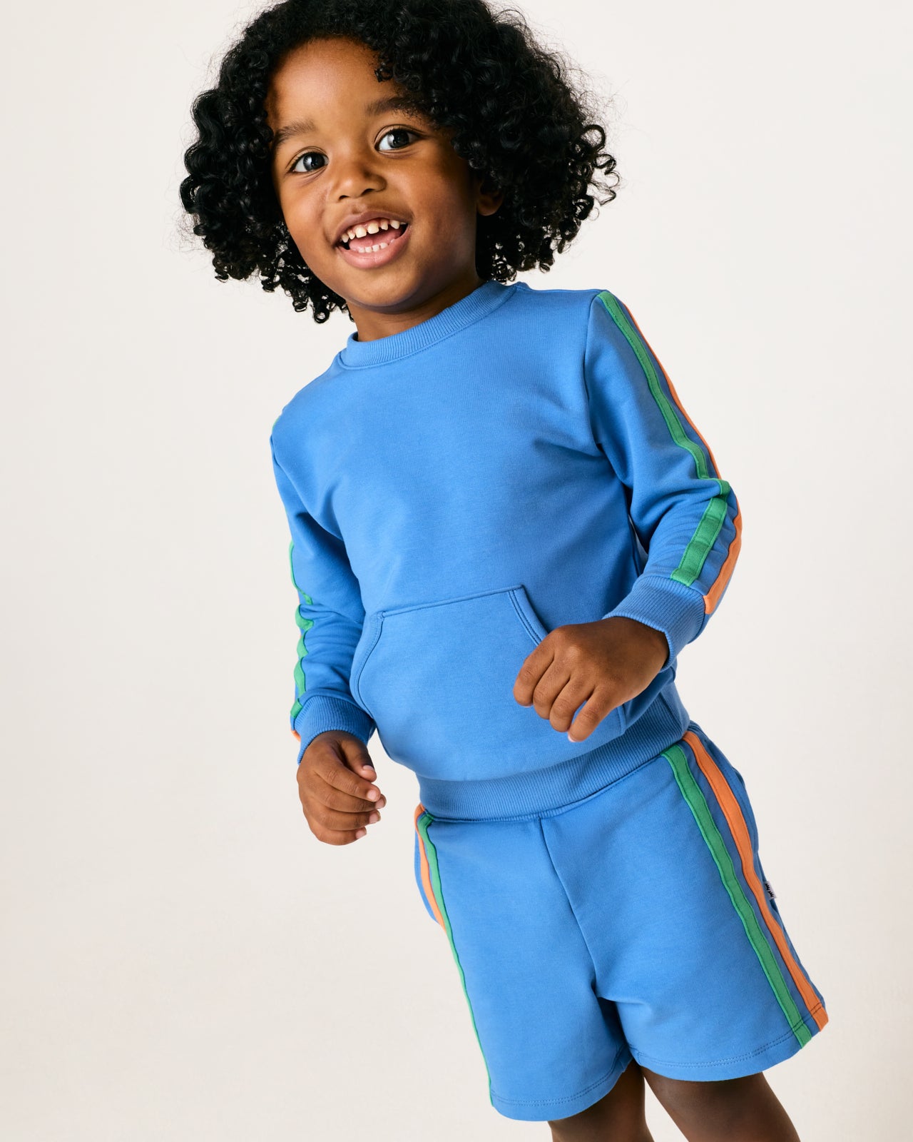 Major Blue Side Stripe Shorts - Image 5