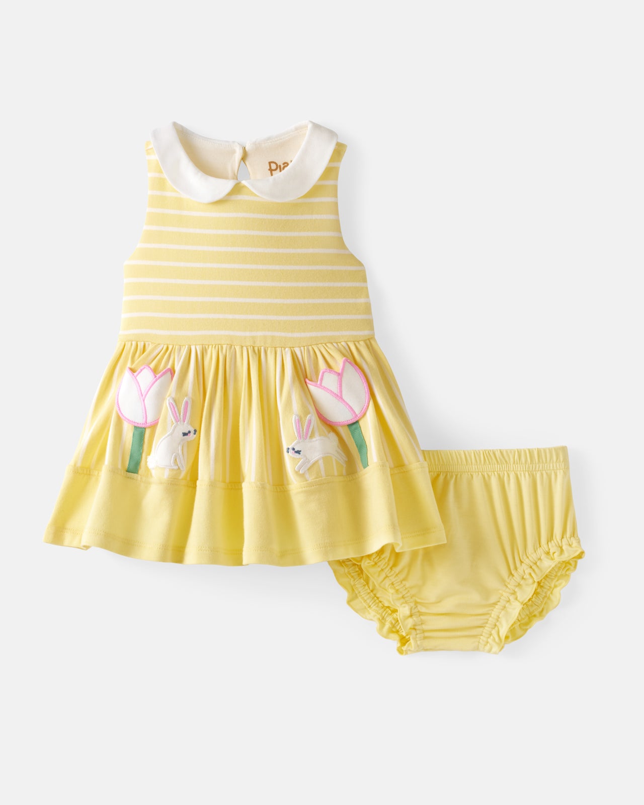 Sunny Tulip Collar Skater Dress with Bloomer - Image 5
