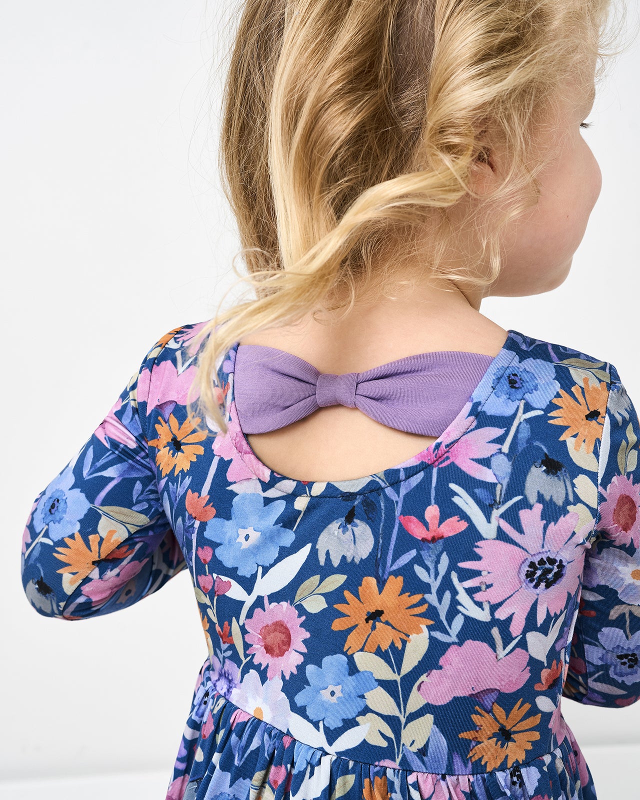 Dusk Blooms Bow Back Skater Dress - Image 2