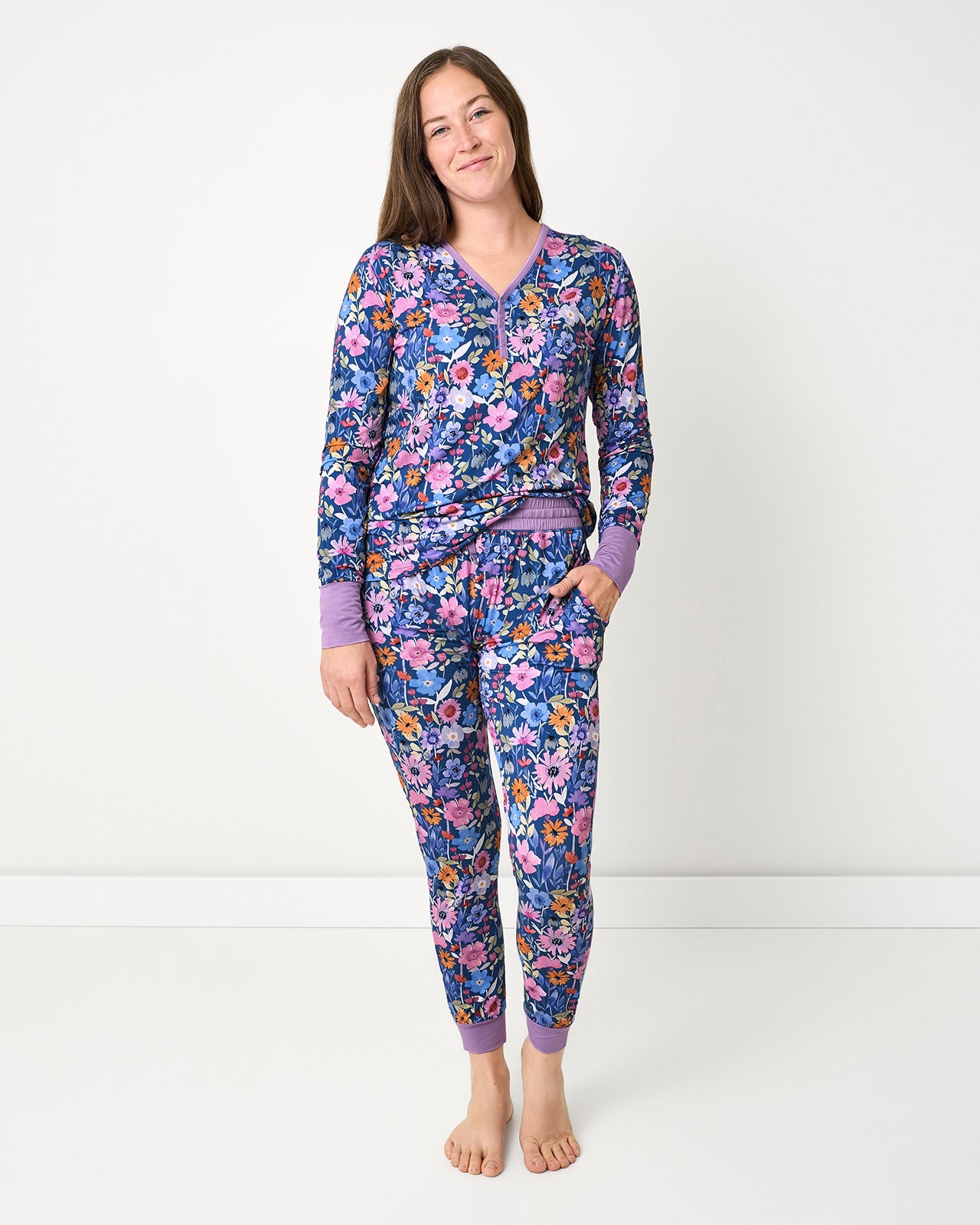 Dusk Blooms Women's Pajama Top - Image 3
