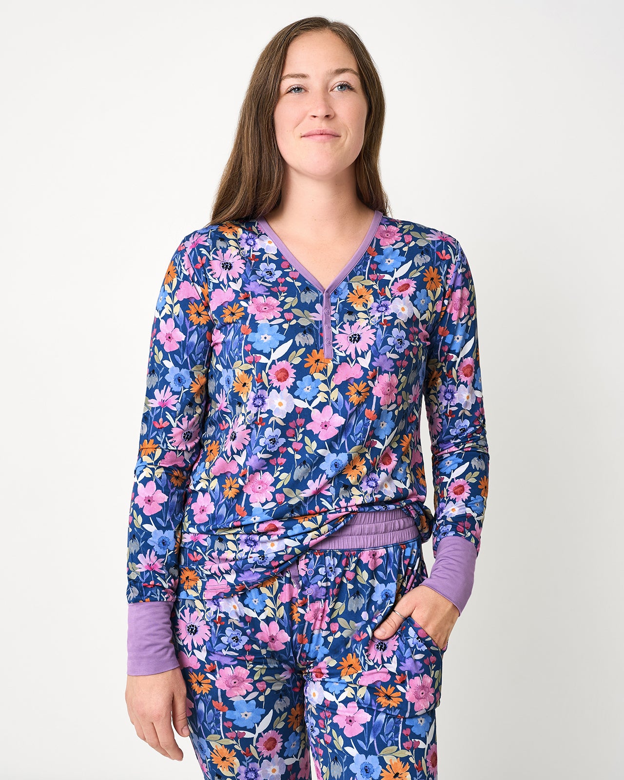 Dusk Blooms Women's Pajama Top