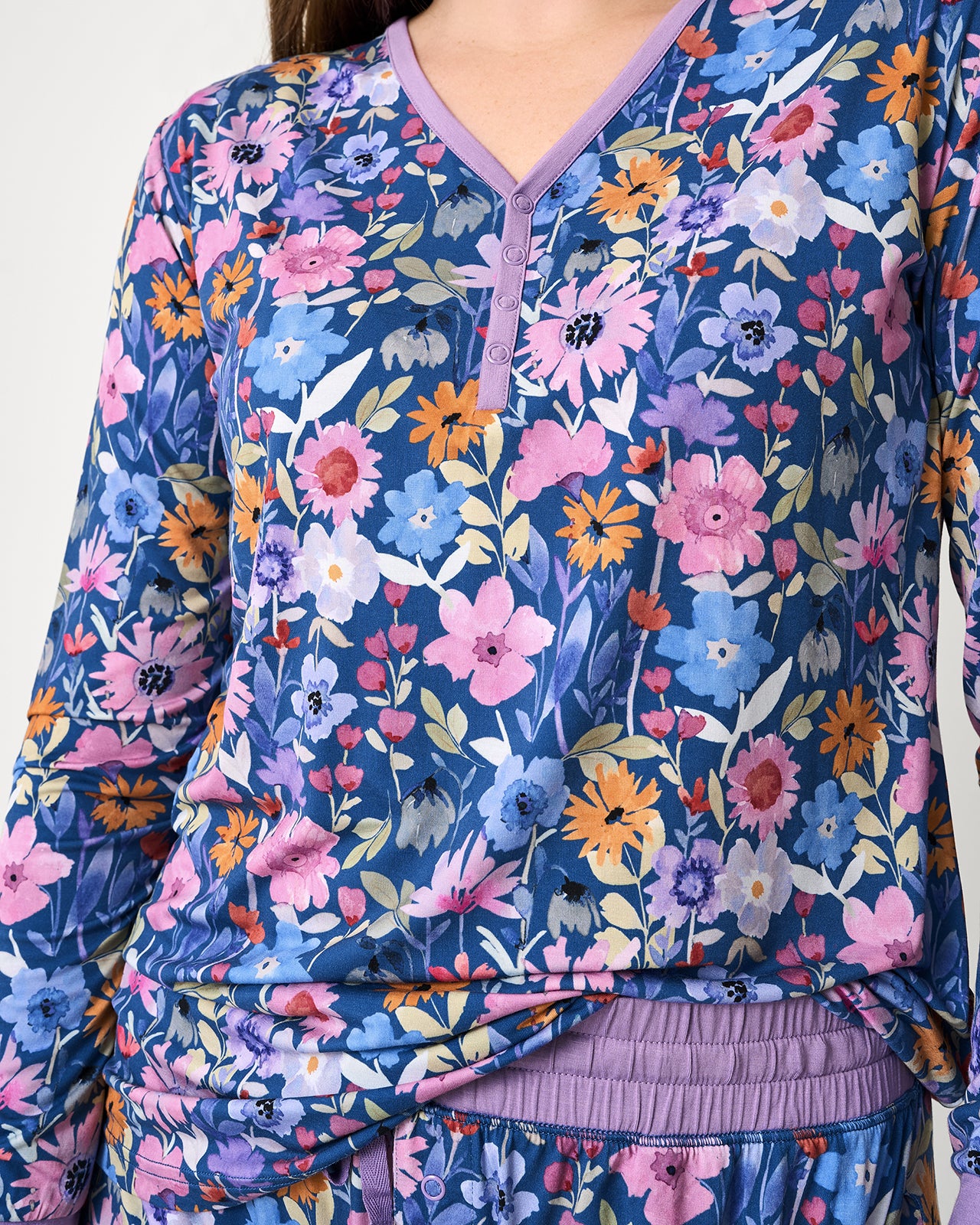 Dusk Blooms Women's Pajama Top - Image 2