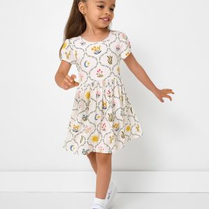 Desert Meadow Ribbed Skater Dress