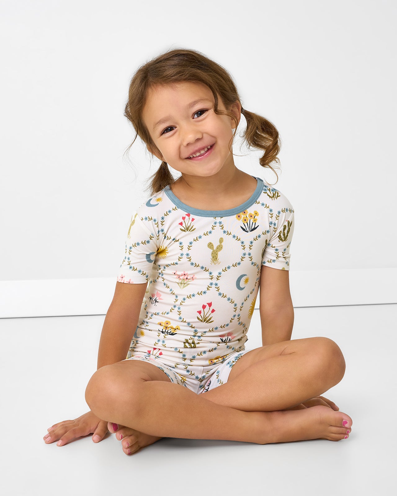 Desert Meadow Two-Piece Short Sleeve & Shorts Pajama Set - Image 3