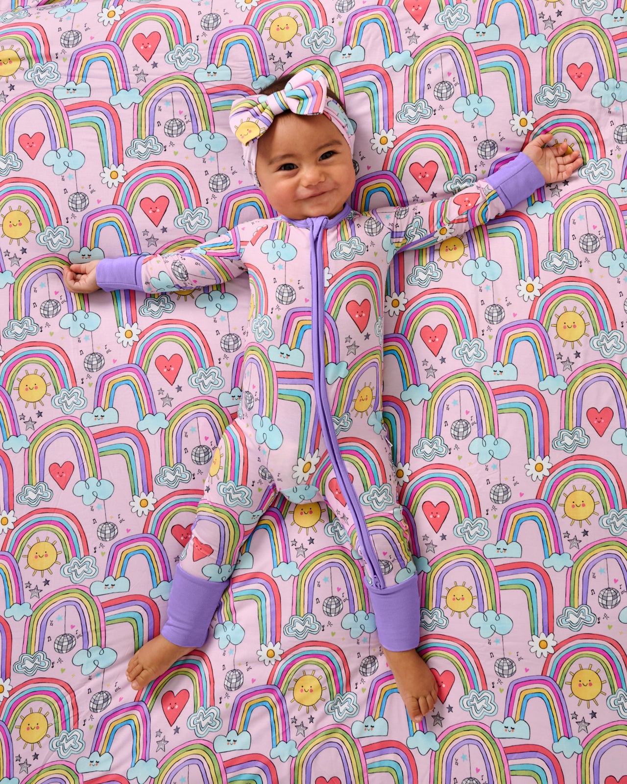 Disco Rainbows Large Cloud Blanket? - Image 3