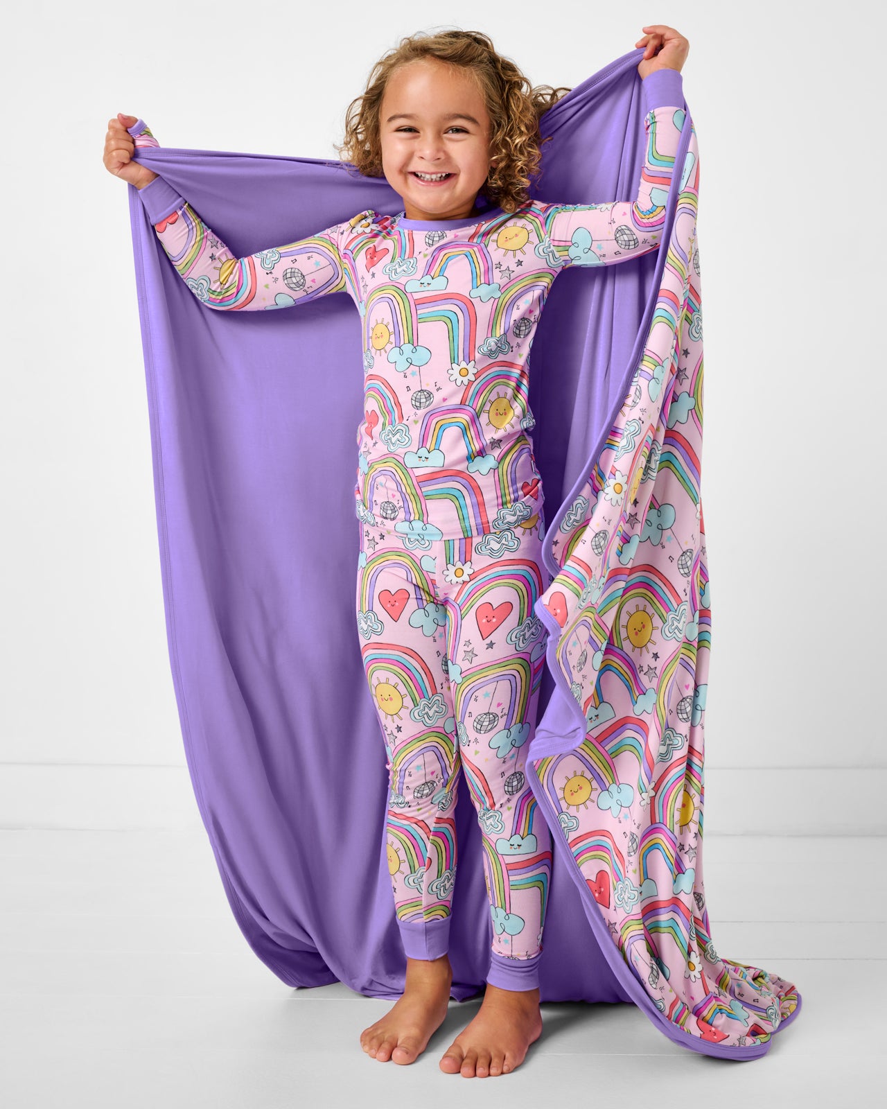 Disco Rainbows Large Cloud Blanket?