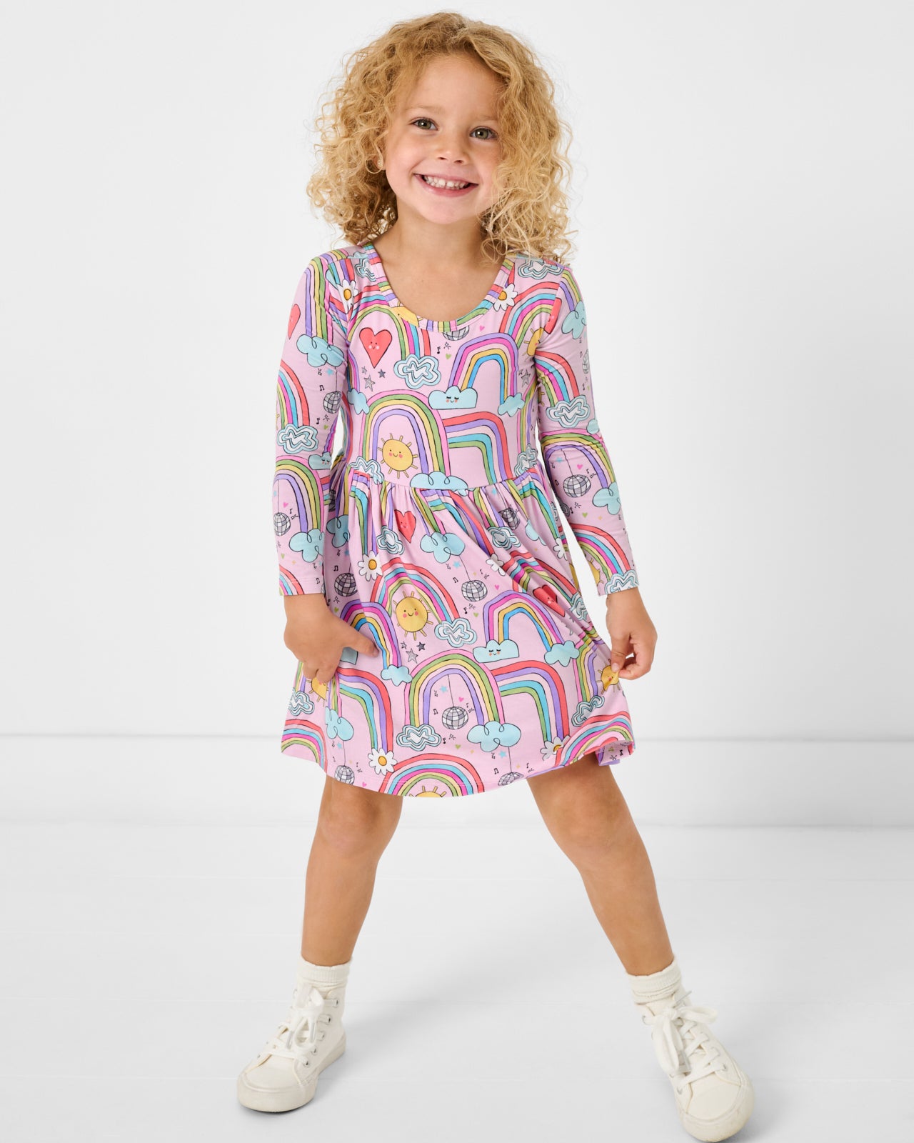 Disco Rainbows Skater Dress