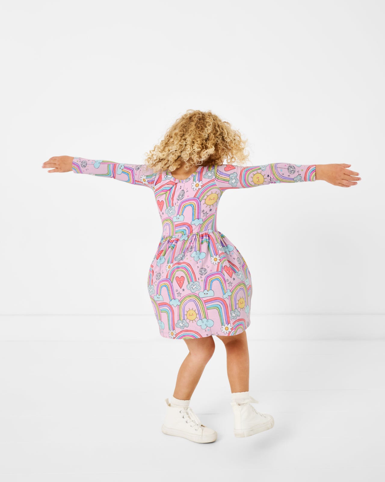 Disco Rainbows Skater Dress - Image 3
