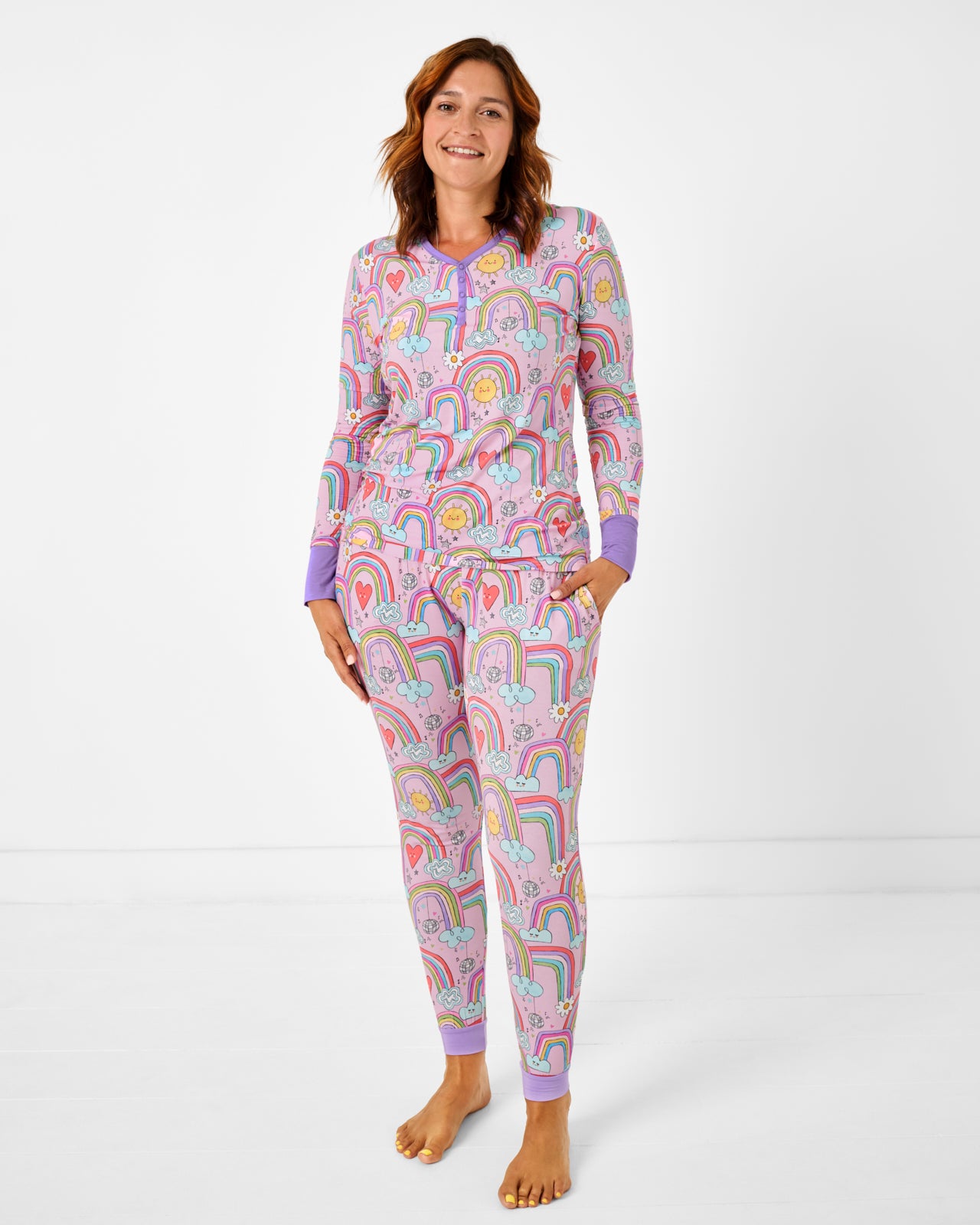 Disco Rainbows Women's Pajama Pants - Image 2
