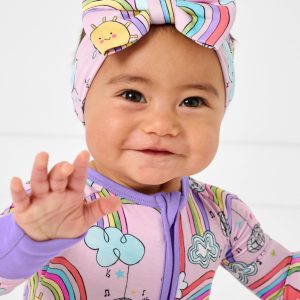 Disco Rainbows Luxe Bow Headband