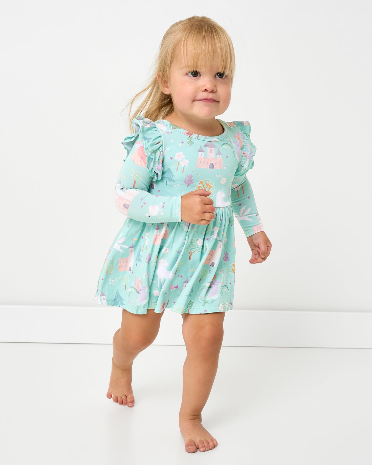 Enchanted Fairytale Flutter Twirl Dress with Bodysuit - Image 3