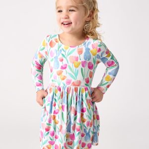 Garden Hop Bow Back Skater Dress