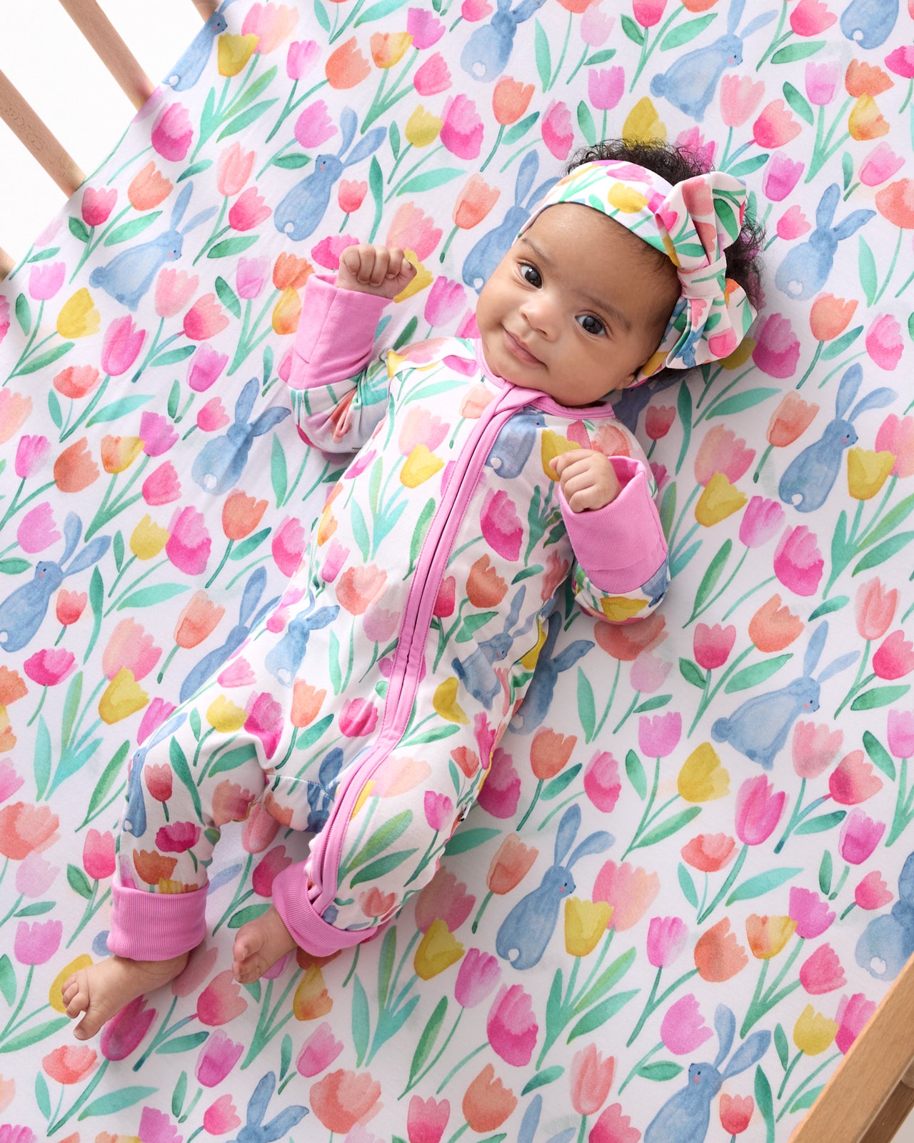 Garden Hop Fitted Crib Sheet - Image 4