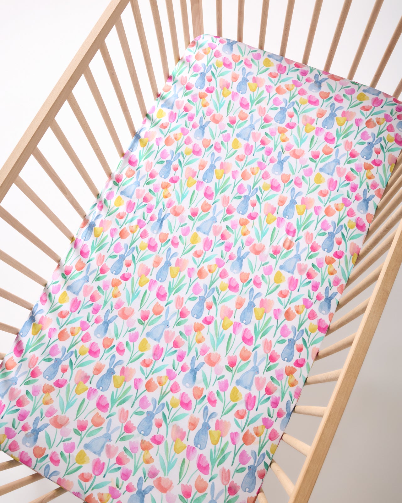 Garden Hop Fitted Crib Sheet - Image 2