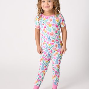 Garden Hop Two-Piece Short Sleeve Pajama Set