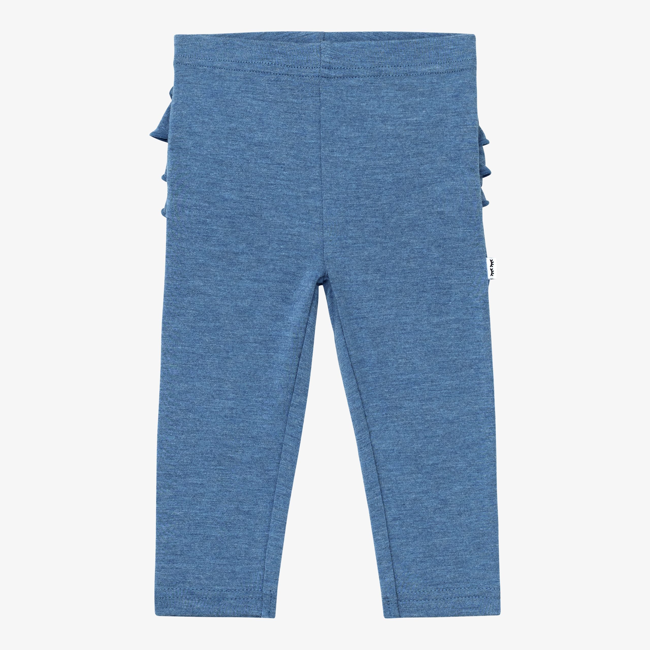 Heather Blue Ruffle Legging - Image 2