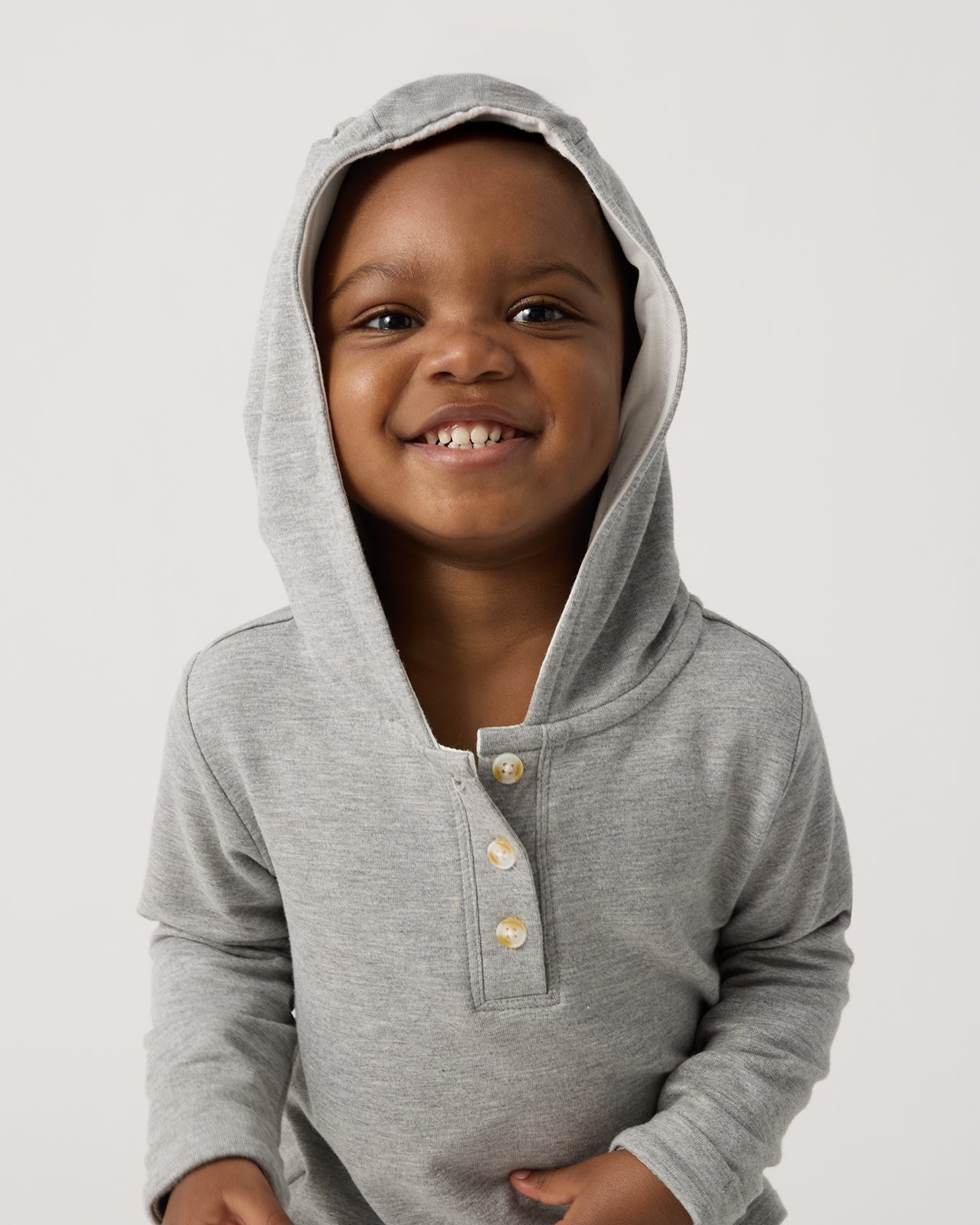 Heather Gray Bunny Pullover Hoodie - Image 6