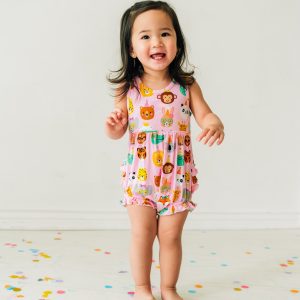 Pink Party Pals Bubble Romper