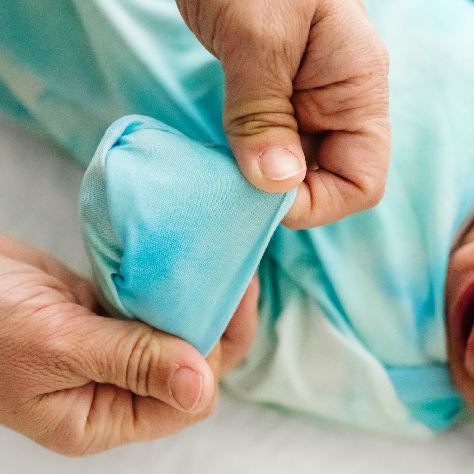 Tidepool Watercolor Infant Gown - Image 5