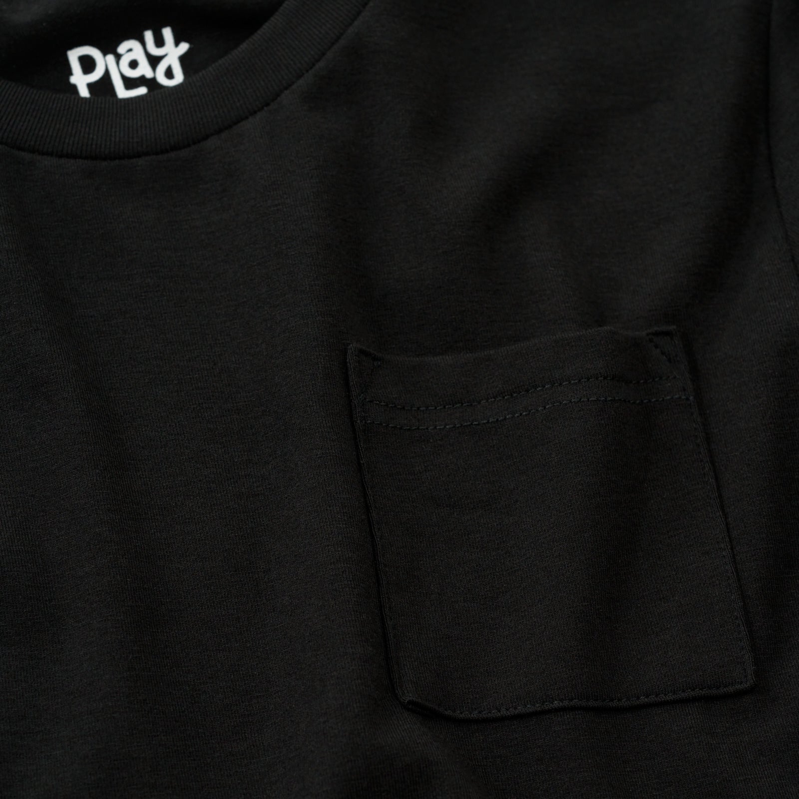 Black Long Sleeve Relaxed Pocket Tee - Image 5