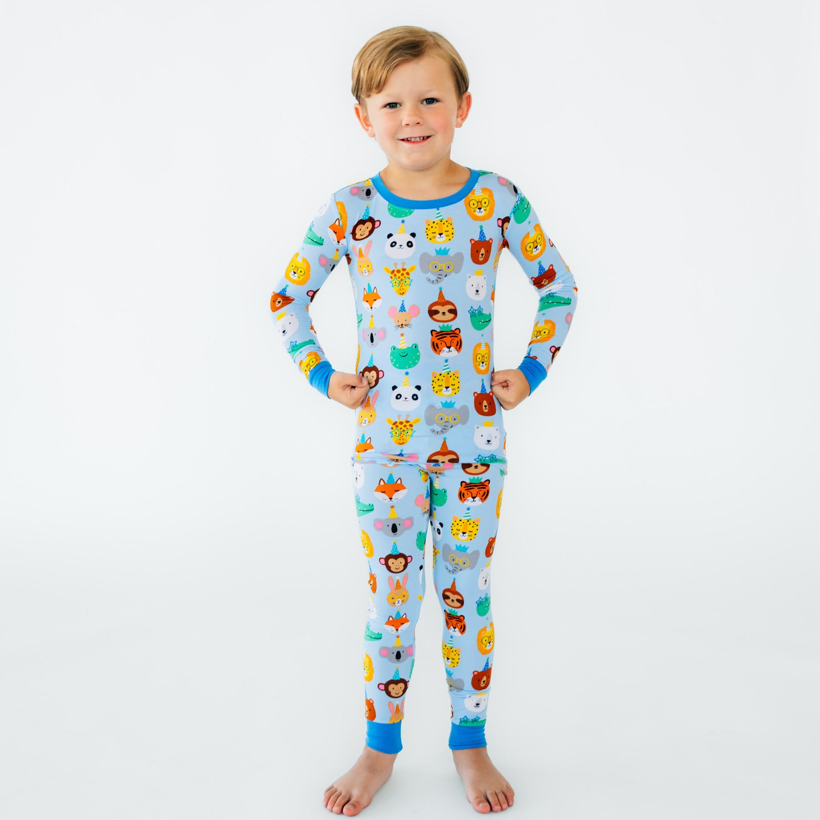 Blue Party Pals Two-Piece Pajama Set - Image 3