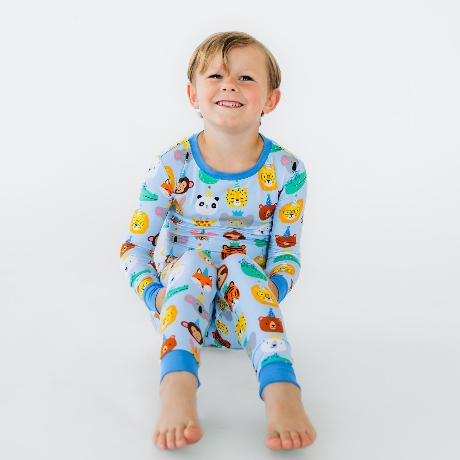 Blue Party Pals Two-Piece Pajama Set - Image 4
