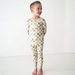 Check Mates Two-Piece Pajama Set
