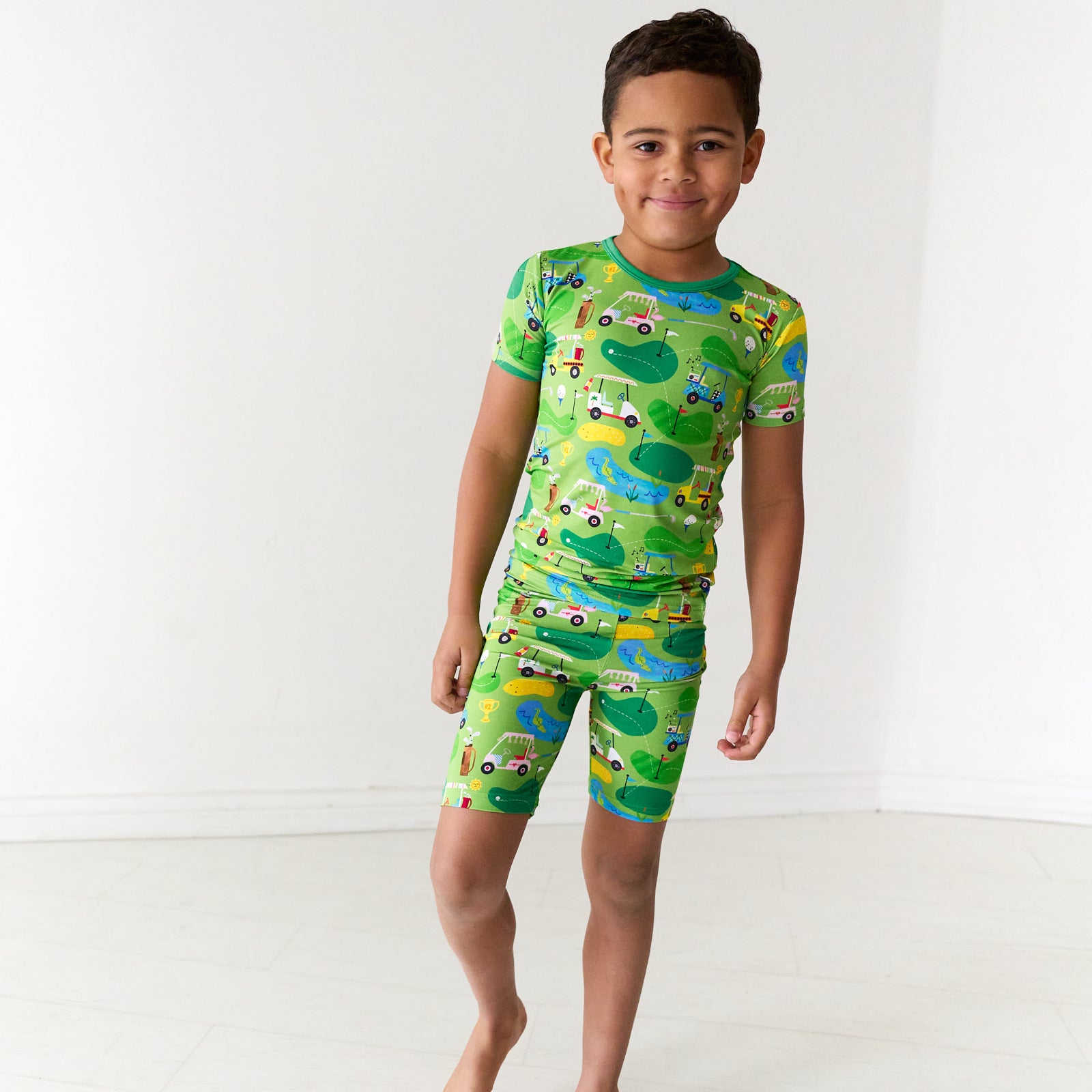Fairway Fun Two-Piece Short Sleeve & Shorts Pajama Set - Image 2
